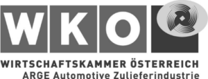 Logo WKO Wirtschaftskammer Österreich ARGE Automotive Zulieferindustrie schwarz weiß